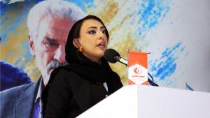 صبا چارقچیان خراسانی در مراسم اکران فیلم فراش